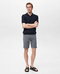 Mango Men's Slim-Fit Denim 11.5" Bermuda Shorts