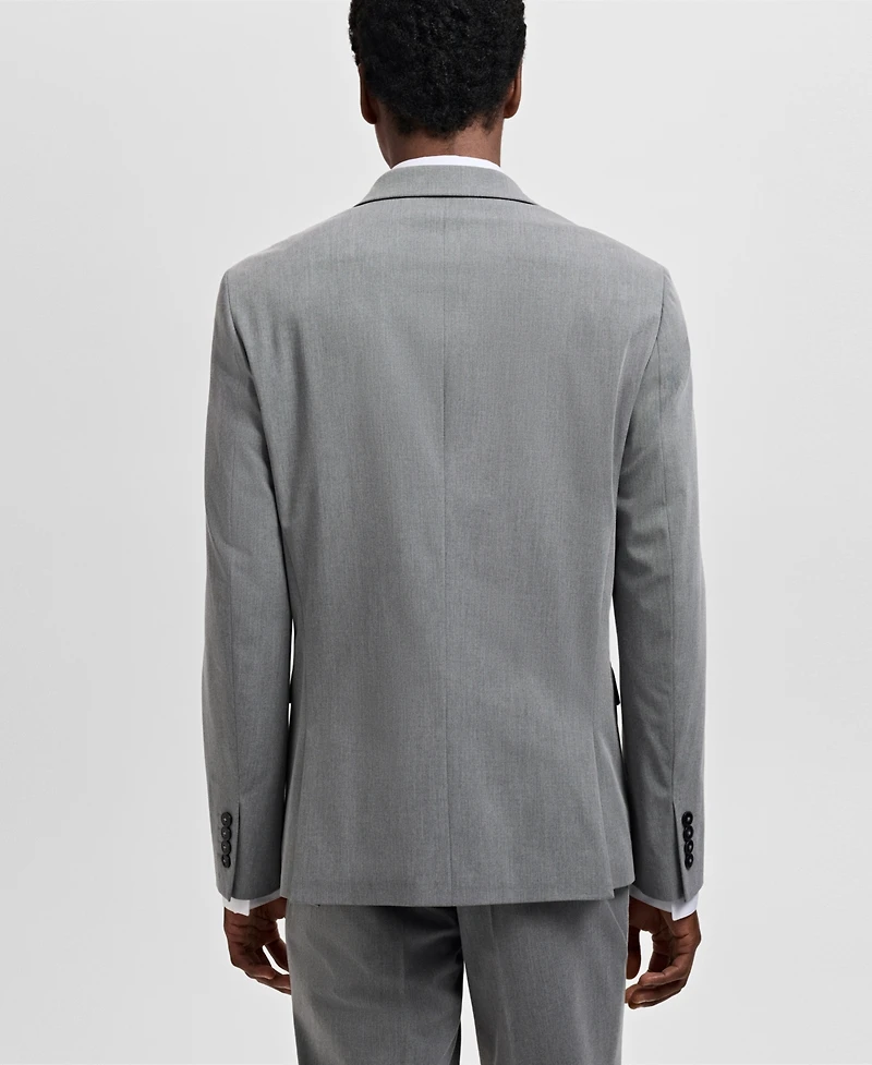 Mango Men's Stretch Fabric Super Slim-Fit Suit Jacket