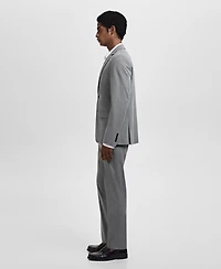 Mango Men's Stretch Fabric Super Slim-Fit Suit Pants