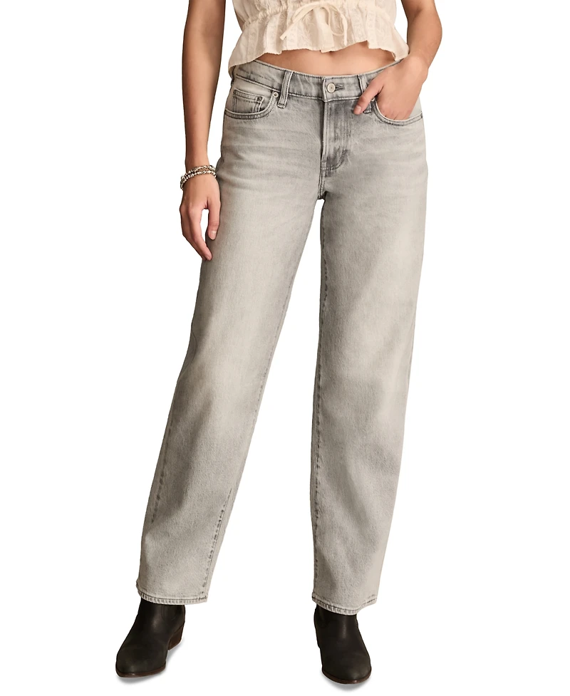 Lucky Brand Women's The Baggy Mid-Rise Relax-Leg Jeans