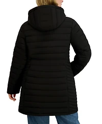 Nautica Plus Hooded Water-Resistant Puffer Coat