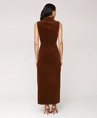 Avec Les Filles Women's Corduroy Sleeveless Maxi Dress