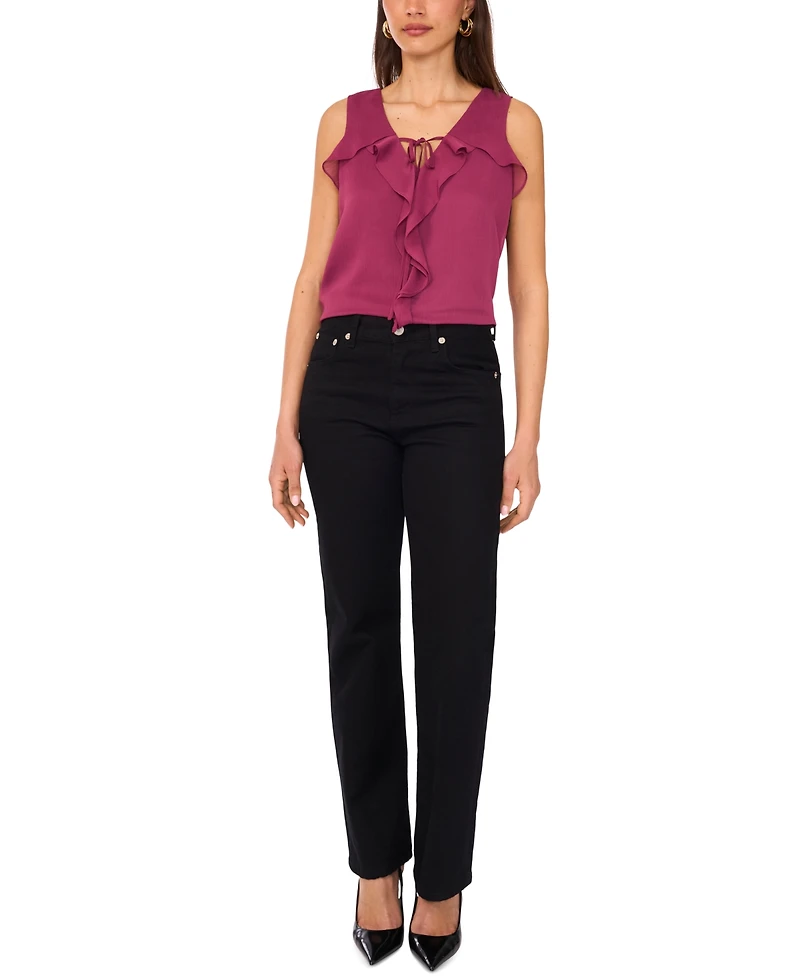 Vince Camuto Women's Sleeveless Ruffled Top