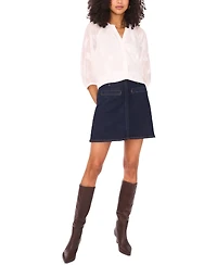 Vince Camuto Women's Embroidered Raglan-Sleeve Blouse