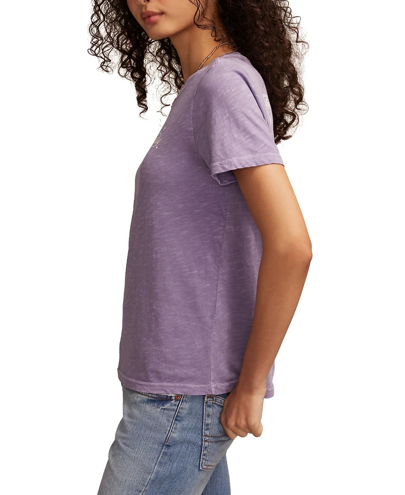 Lucky Brand Women's Charms Classic Crewneck Cotton T-Shirt