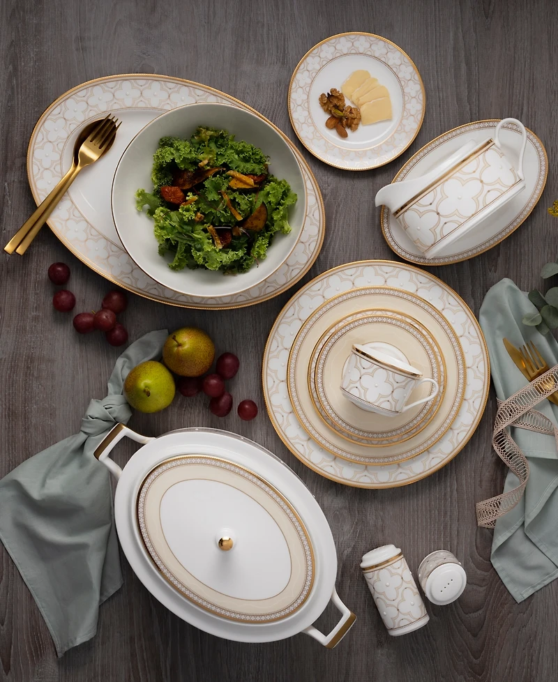 Noritake Trefolio 40-Pc. Dinnerware Set, Service for 8