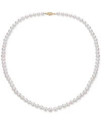 Cultured Freshwater Pearl (6 - 6-1/2mm) Pearl Strand 18" Collar Necklace