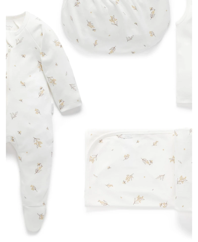 Purebaby Baby Boy and Girl Newborn Hospital Pack 6 Piece