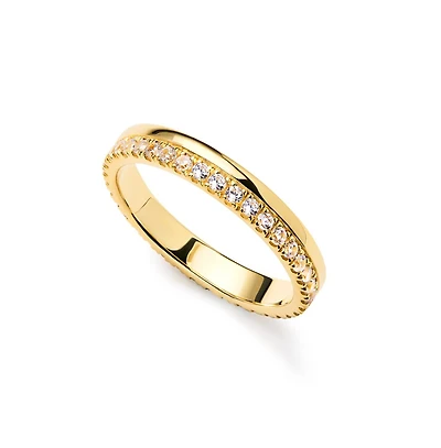 Ana Luisa Gold Band Ring - Celine Double