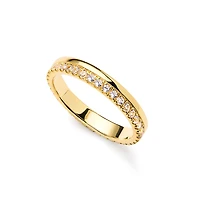 Ana Luisa Gold Band Ring - Celine Double