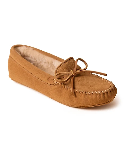 Minnetonka Women's Suede Pile Lined Softsole Slippers