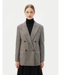 Gobi Cashmere Women's Double-Breasted Cashmere Blazer