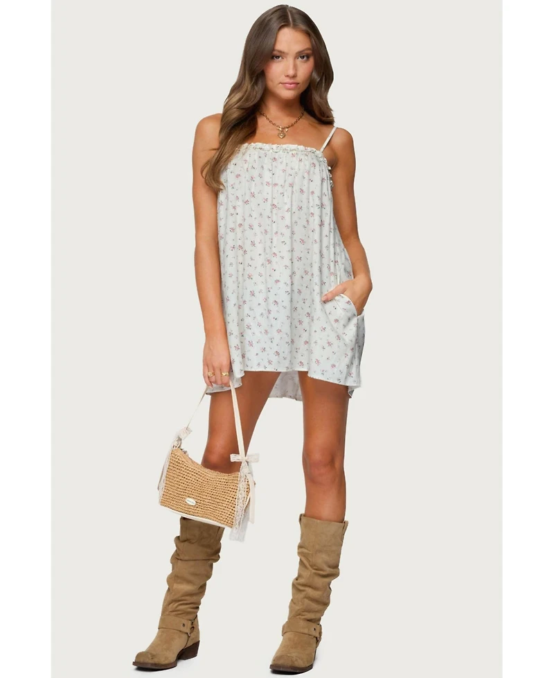 Edikted Women's Patti Floral Mini Dress