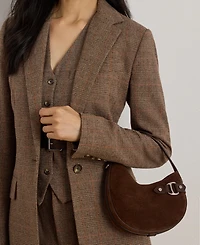 Lauren Ralph Tasha Mini Suede Crossbody Bag