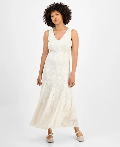 And Now This Women's Lace Godet-Hem Maxi Dress, Macy's Exclusive
