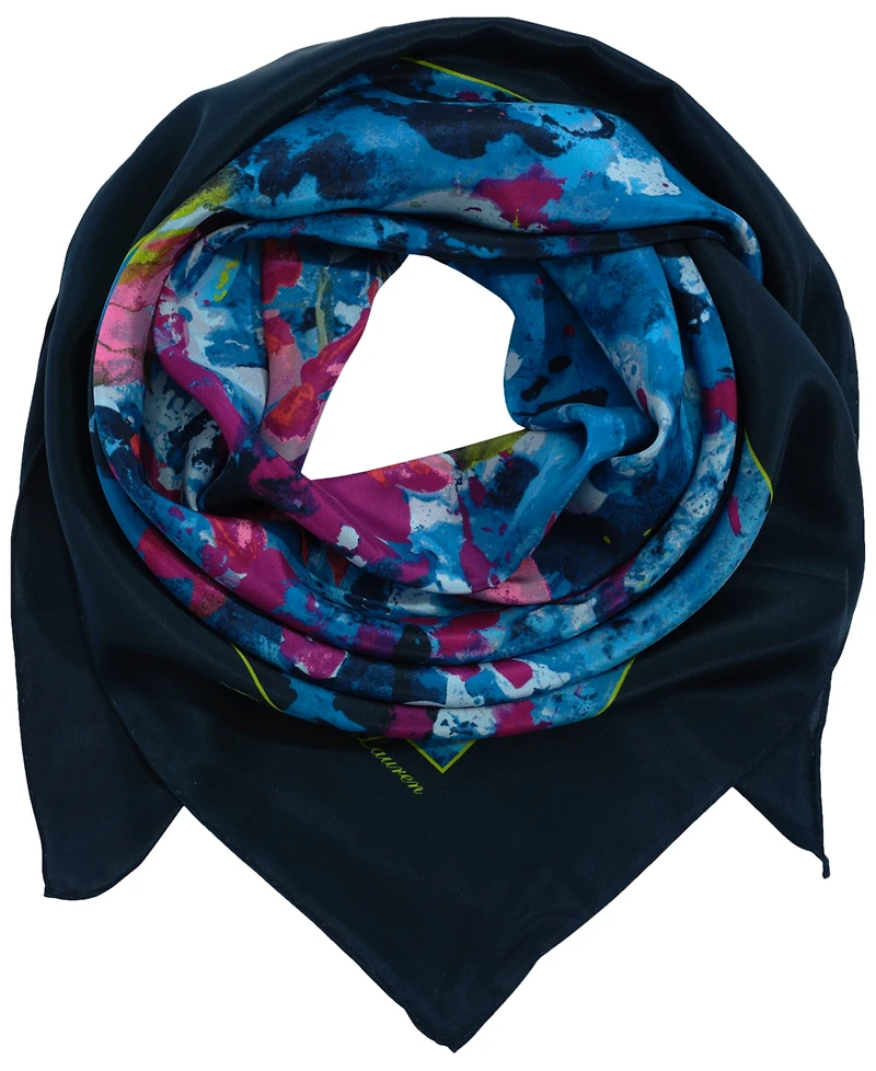 Lauren Ralph Lauren Abstract Floral Square Scarf