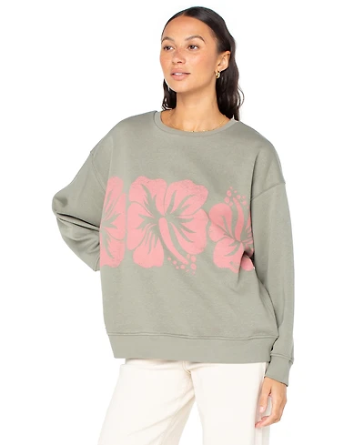 Roxy Juniors' Morning Hike Graphic Crewneck Sweatshirt