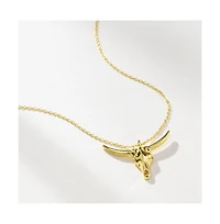14K Gold-Plated Fighter Necklace, 20"-23"
