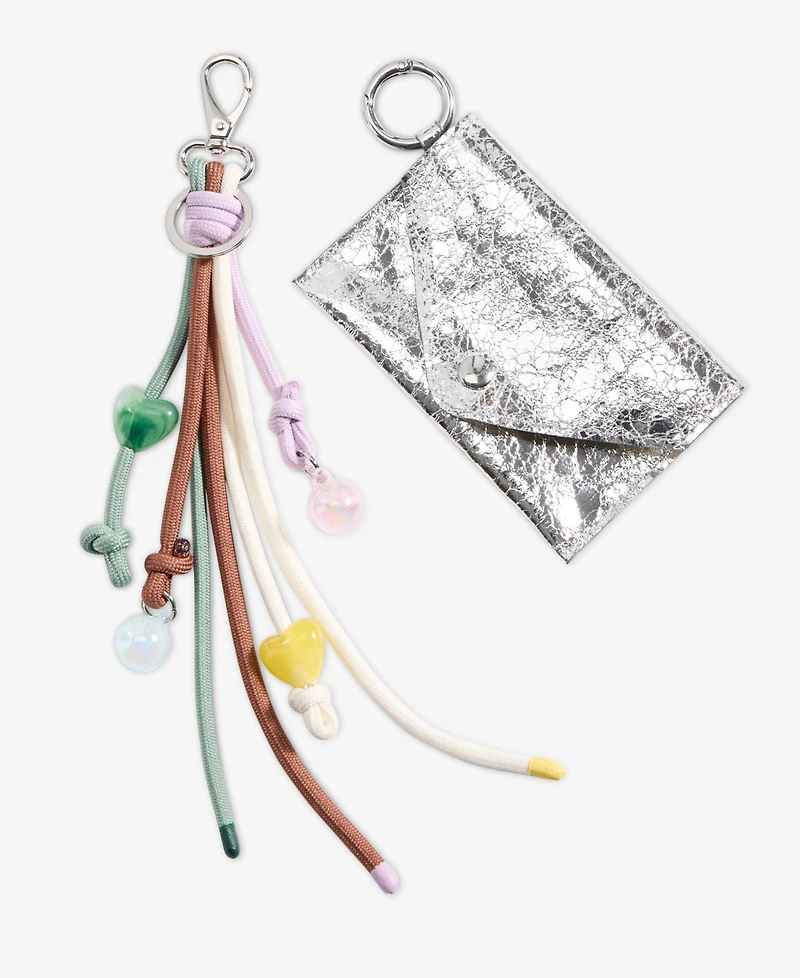 On 34th Boxed Card Case & Multi-Charm Beaded Keychain, Macy's Exclusive