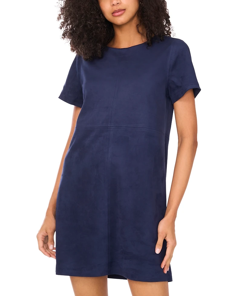 Vince Camuto Women's Seamed-Panel Shift Mini Dress