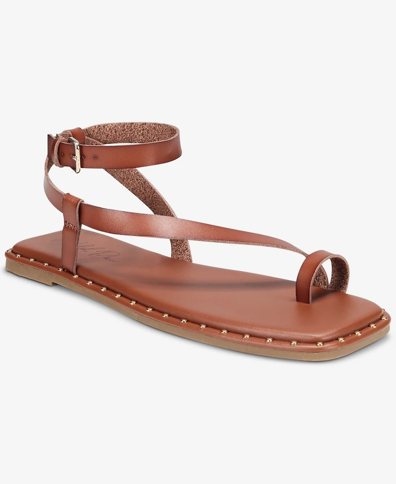 Wild Pair Women's Genessis Buckle Flat Sandals, Exclusively at Macy's