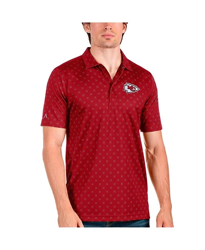 Antigua Men's Red Kansas City Chiefs Spark Polo Shirt