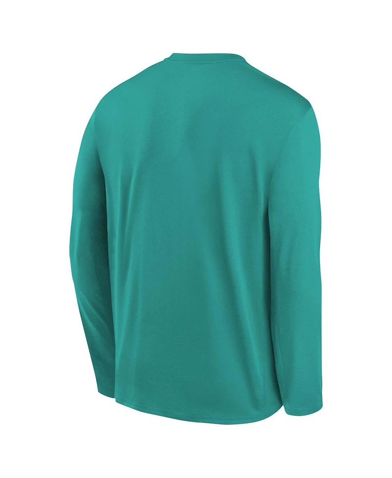 Nike Preschool Aqua Miami Dolphins Legend Icon Long Sleeve T-Shirt