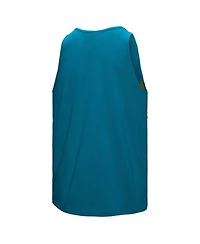 Mitchell & Ness Men's Teal Jacksonville Jaguars Retro Color Block Tank Top