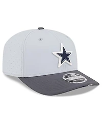 New Era Men's Gray/Graphite Dallas Cowboys 2025 Nfl Training Camp 9SEVENTY Adjustable Hat