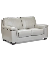 Cobbie Leather 69" Loveseat, Macy's Exclusive