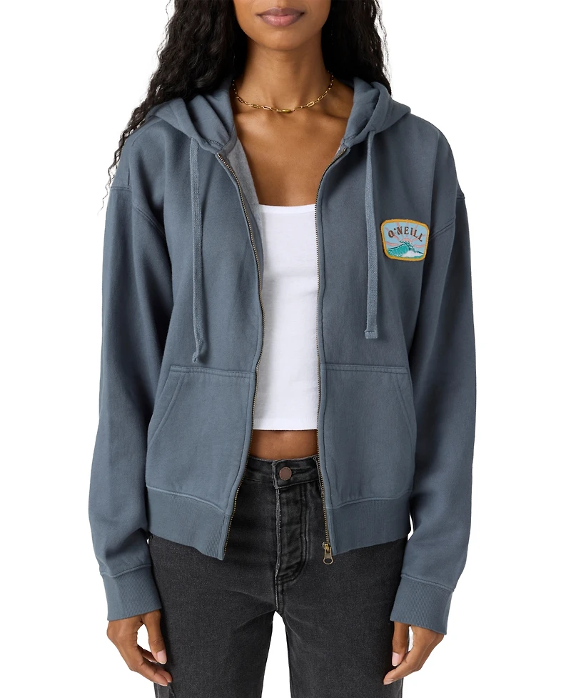 O'Neill Juniors' Atwood Zip-Front Fleece Hoodie