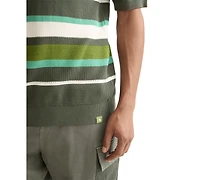 Scotch & Soda Men's Short Sleeve Striped Polo Shirt