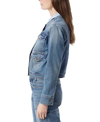 Dee Ocleppo Women's Amy Collarless Denim Jacket