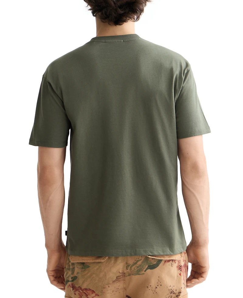 Scotch & Soda Men's Relaxed Fit Short Sleeve Logo Graphic Crewneck T-Shirt