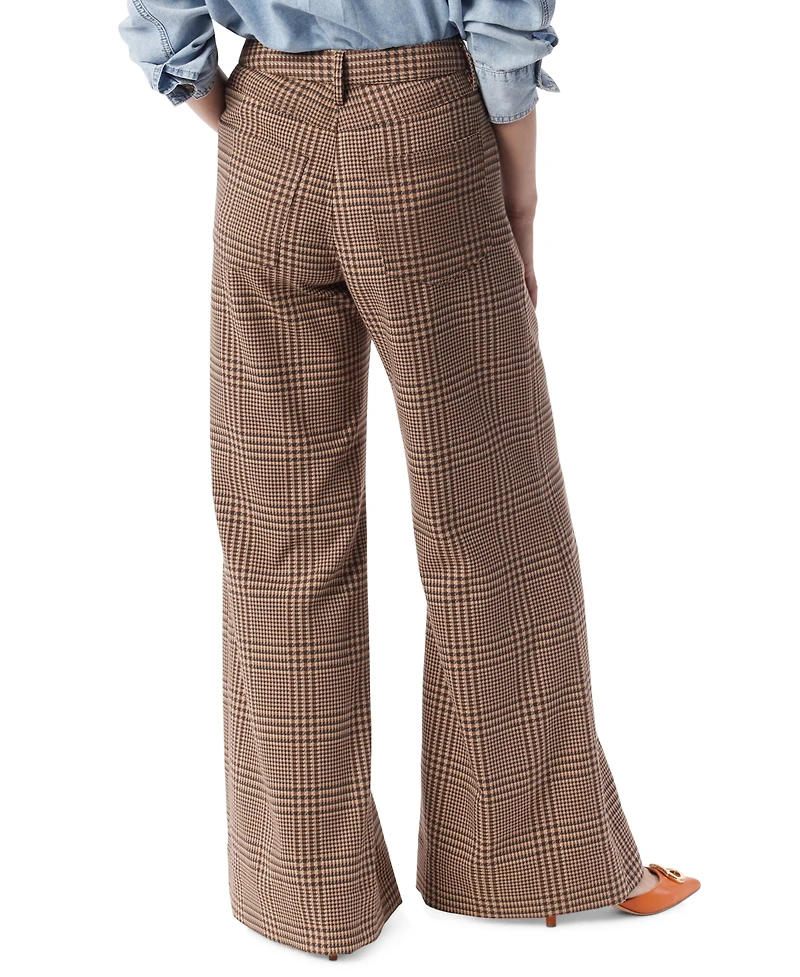 Dee Ocleppo Women's Tabitha Plaid Wide-Leg Pants