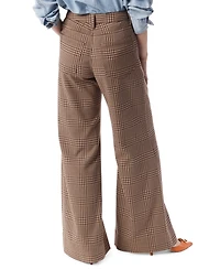 Dee Ocleppo Women's Tabitha Plaid Wide-Leg Pants