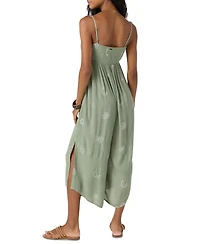O'Neill Juniors' Keiko Embroidered Side-Slit Jumpsuit