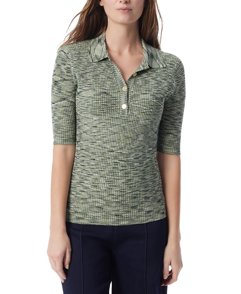 Dee Ocleppo Women's Cleo Space-Dyed Polo Shirt
