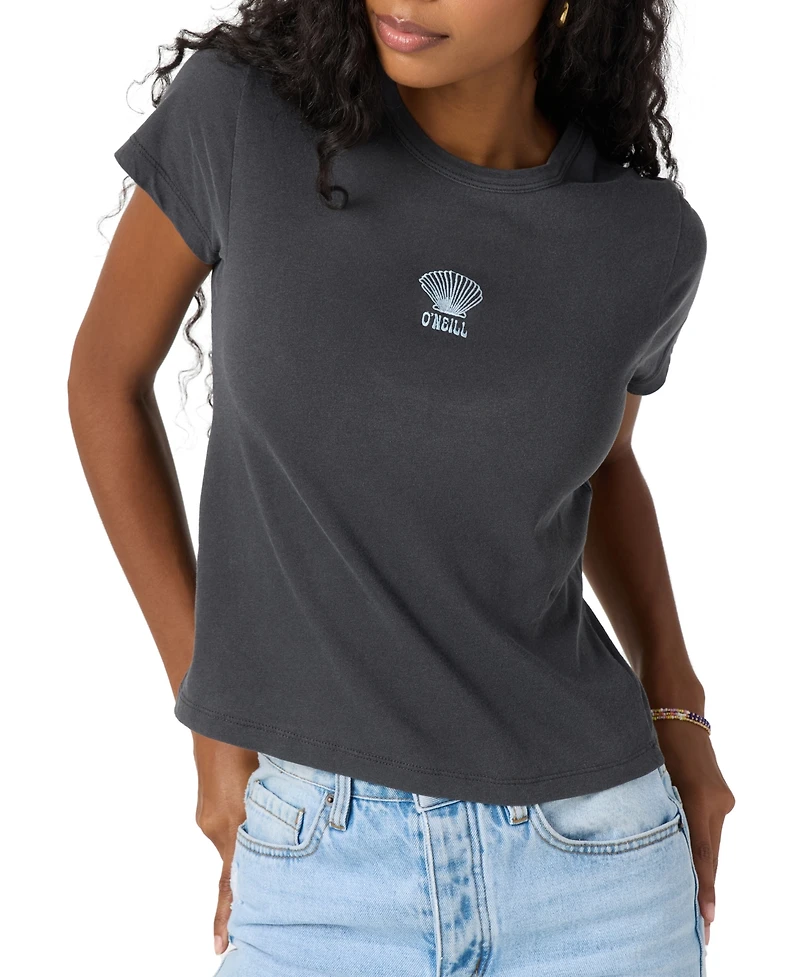 O'Neill Juniors' Shelly Graphic Cotton Crewneck T-Shirt