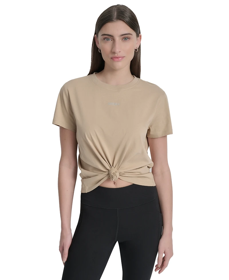 Dkny Women's Studded-Logo T-Shirt