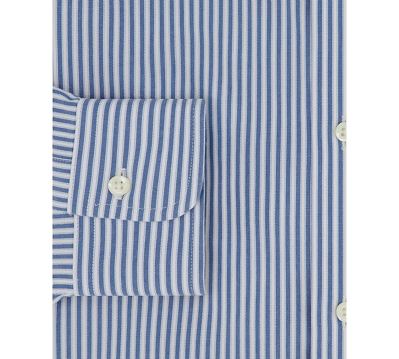 Brooks Brothers Men's Regular-Fit Polo Button-Down Collar Non-Stripe Dress Shirt
