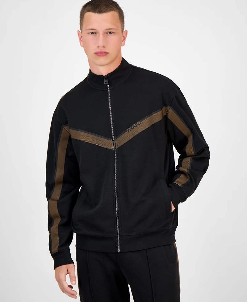 Hugo Boss Men's Dingmoor Relaxed Fit Zip Front Track Jacket