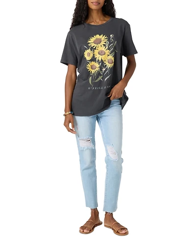O'Neill Juniors' Botanic Blossom Graphic Cotton T-Shirt