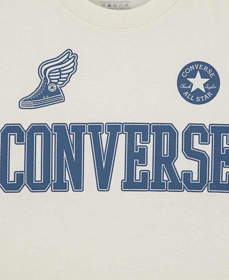 Converse Big Boys Winged Sneaker Chuck Patch T-Shirt