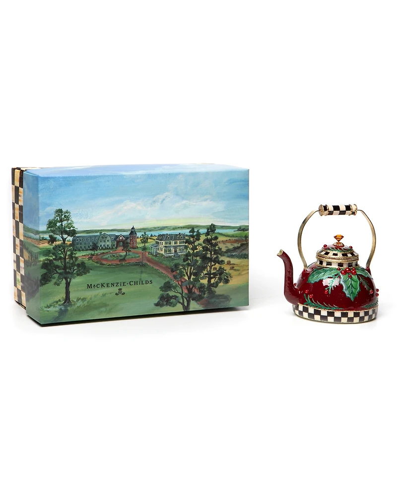 MacKenzie-Childs Holiday Kettle Ornament