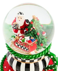 MacKenzie-Childs Courtly Check Teacup Snow Globe