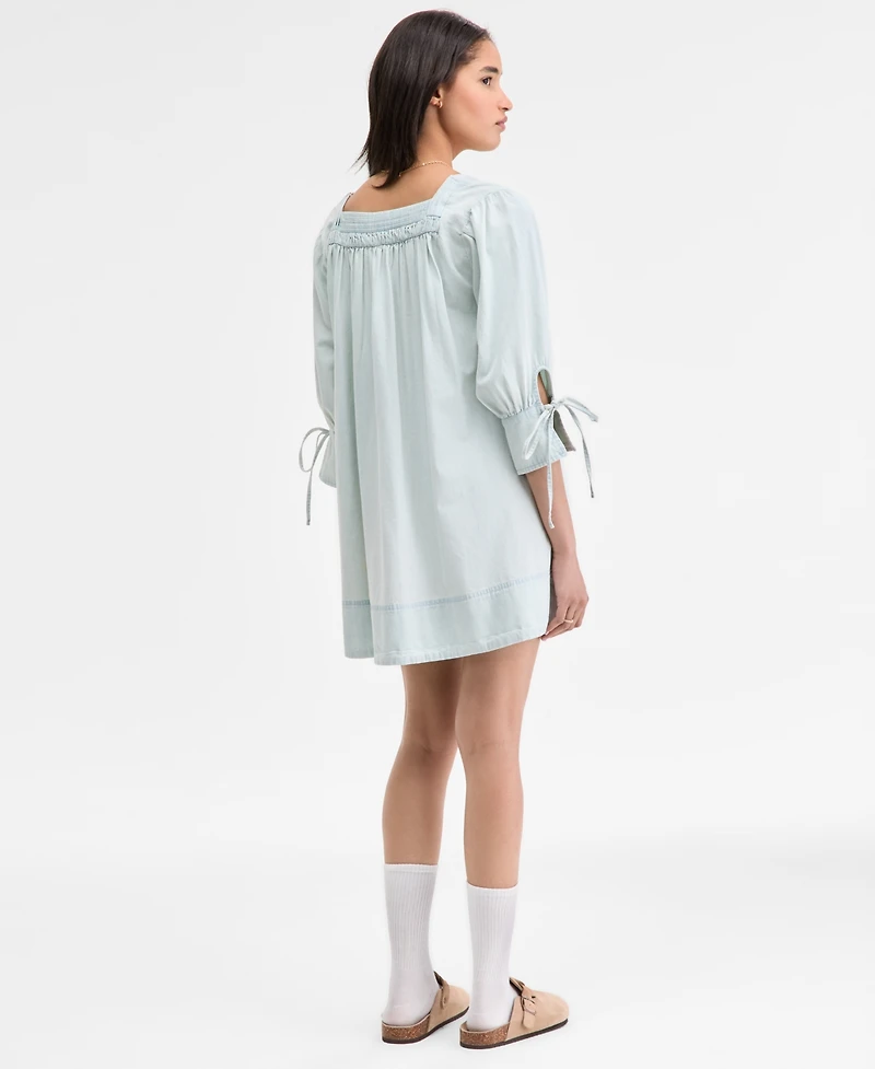 Free People Women's Sonora Cotton Denim Mini Dress