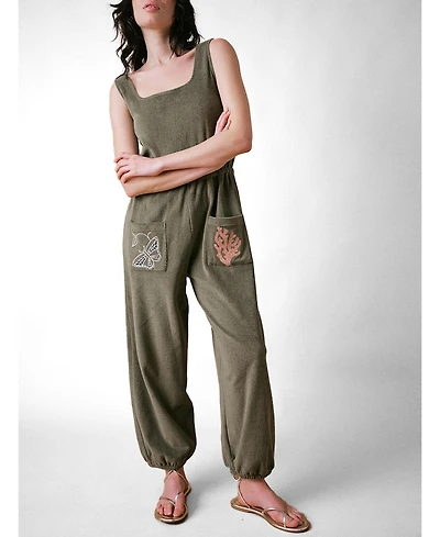 Cape Cove Women's Sea Coral Terry Jumpsuit