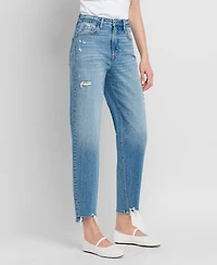 Flying Monkey Women's Super High Rise Barrel Jeans