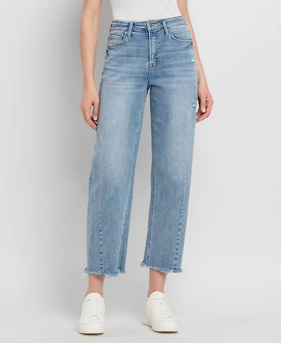 Flying Monkey Women's Super High Rise Barrel Jeans